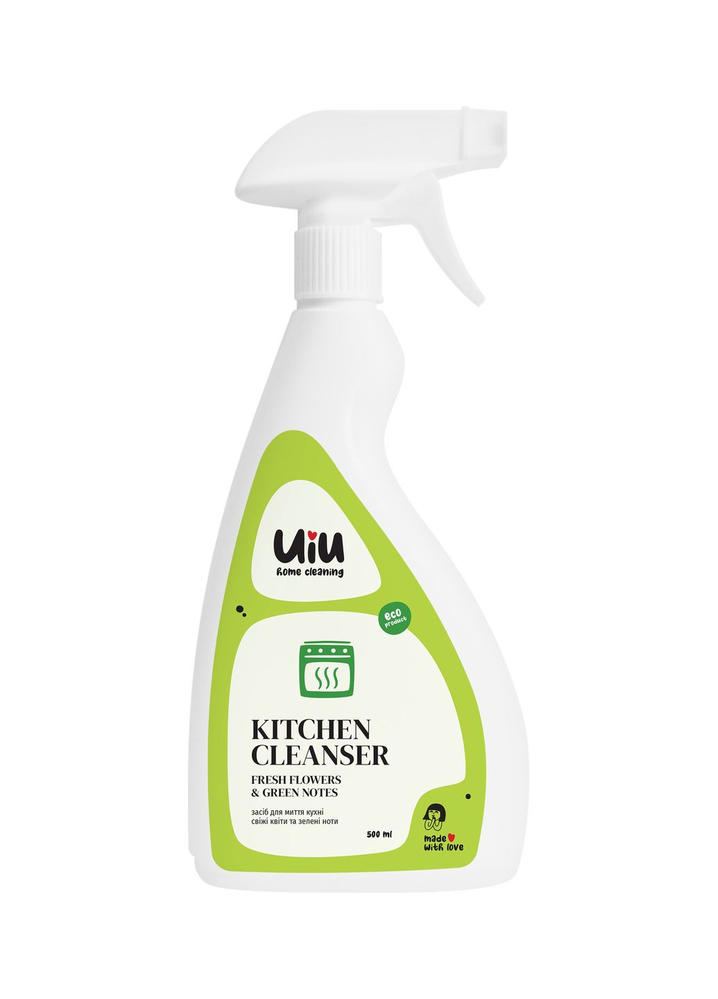 UIU Средство для мытья кухни Свежие Цветы & Зеленые Ноты 0,5 л (4820152333391) DeLaMark (280917439)