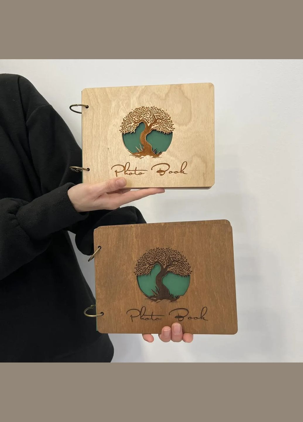 Крафтбук "Дерево" зі світлою обкладинкою та чорними сторінками Your Magnets (336954842)