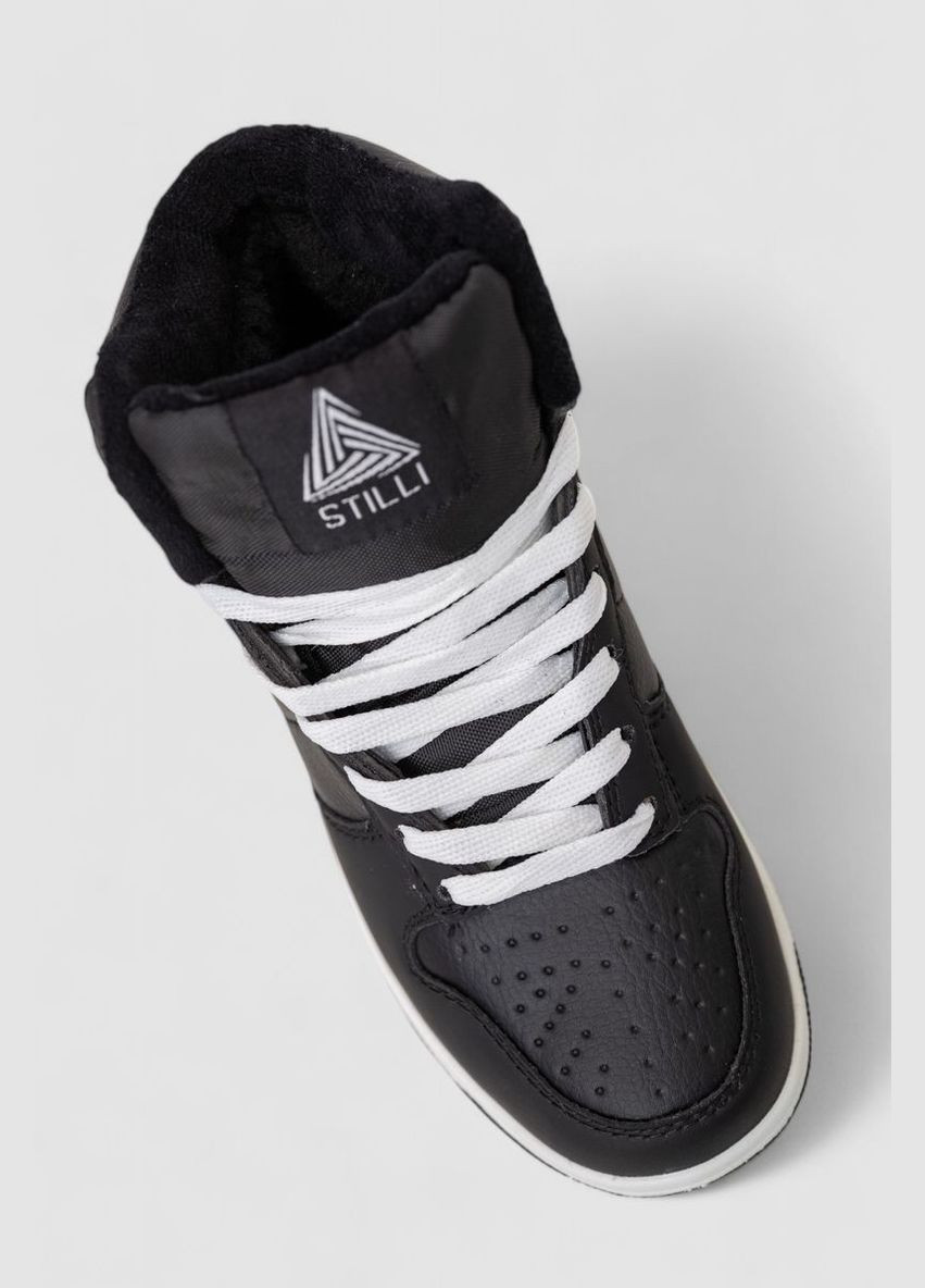 Кроссовки женские зимние на меху, 248RH1060 Ager чёрно-белые зима (360860951)