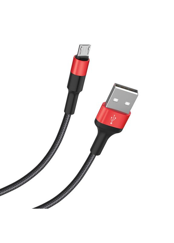 Кабель Micro USB Xpress X26 1m чорночервоний Hoco (279826908)