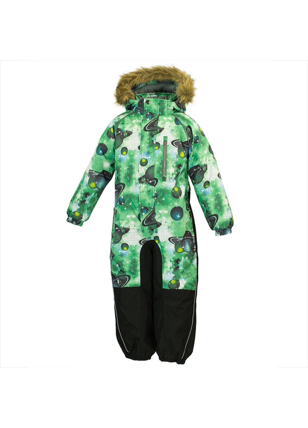 Зелена дитячий комбінезон fenno, зелений з принтом, розмір 104 (82707) Huppa 36240030-82707-104