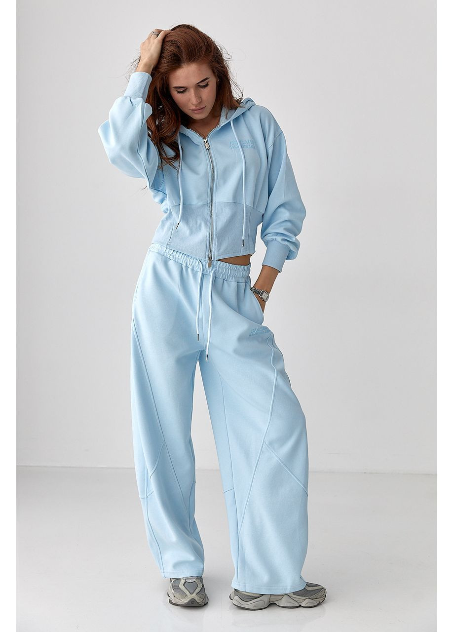 Спортивний костюм з прямими брюками та вкороченим худим - лимонний колір Lurex (361056663)