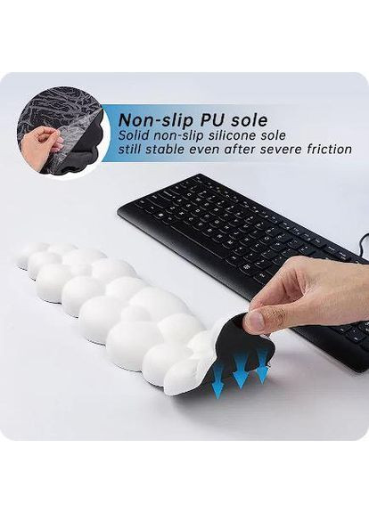 Підставка під зап'ястя для клавіатури Bubbles Blue No Brand (356494894)