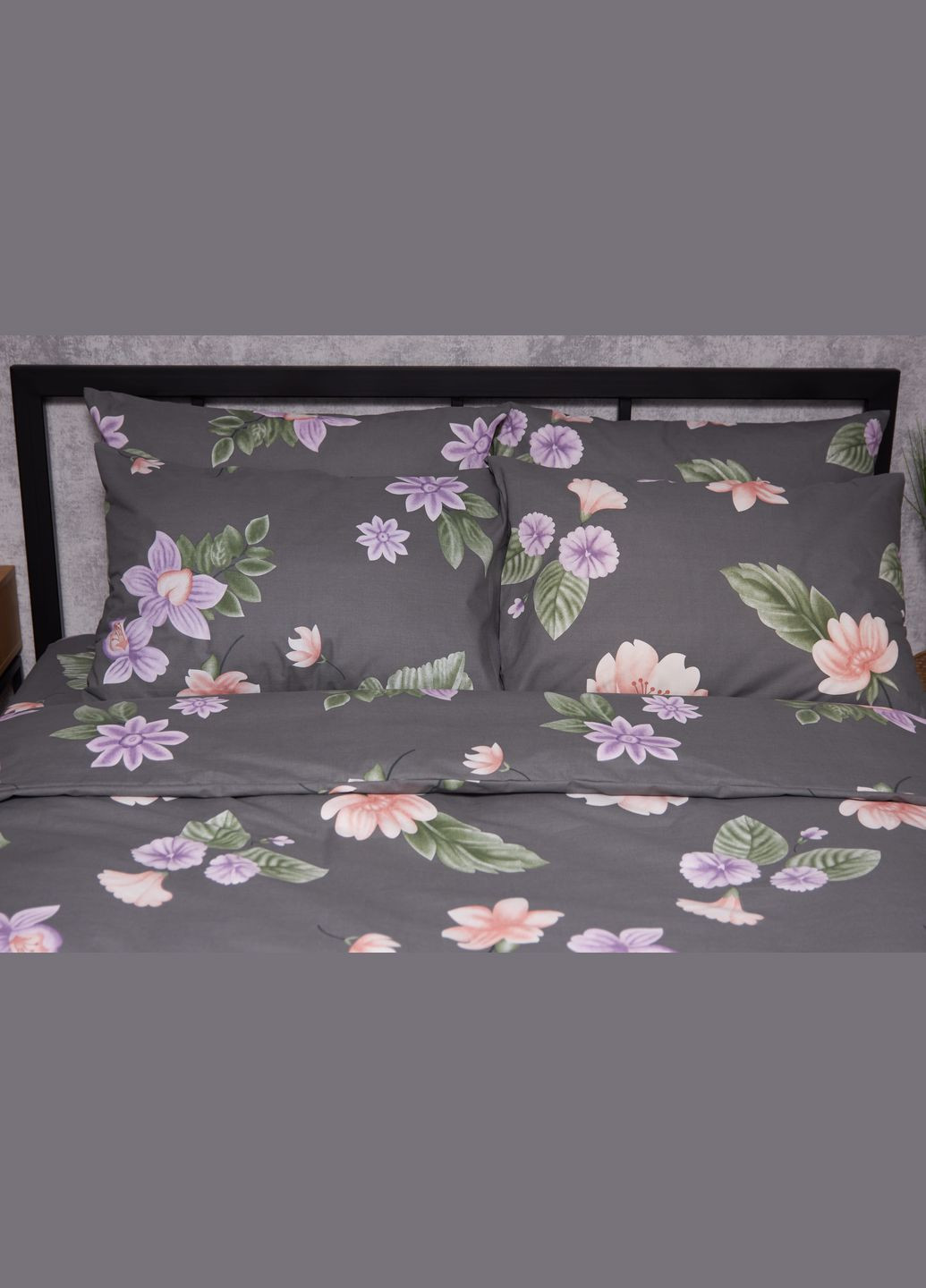 Комплект постільної білизни Бязь Gold Люкс King Size 220x240 наволочки 2х70х70 (MS-820004237) Moon&Star Gerbera (288536055)