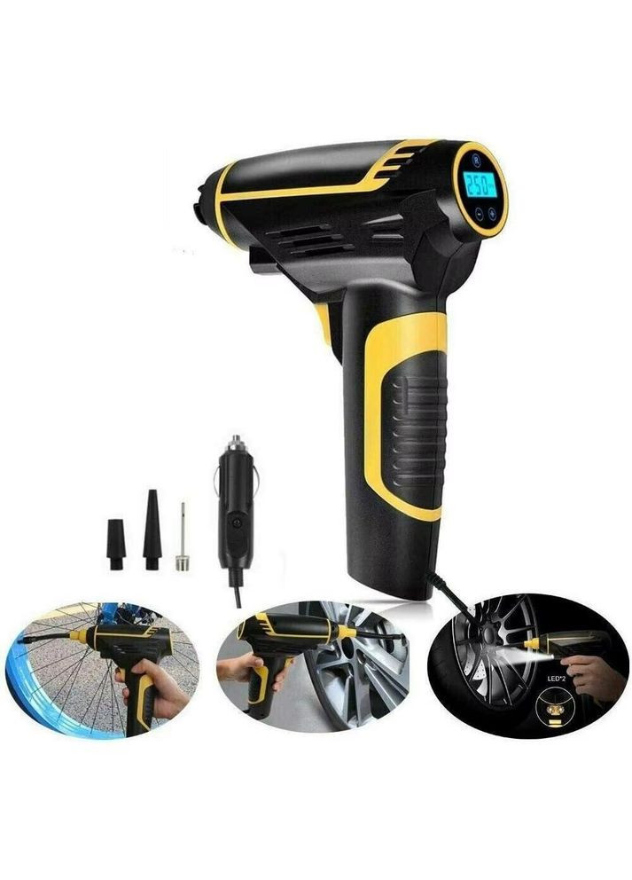 Компресор для авто, мотоцикла 12V провідний до 10 атмосфер, для прикурювача (101127) Nectronix (321960365)