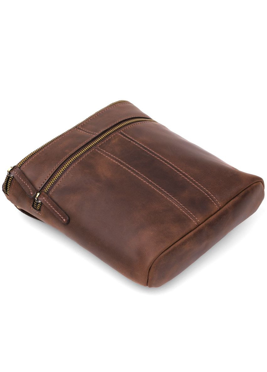 Сумка мужская 11103 кожаная Коричневая Shvigel (298568598)