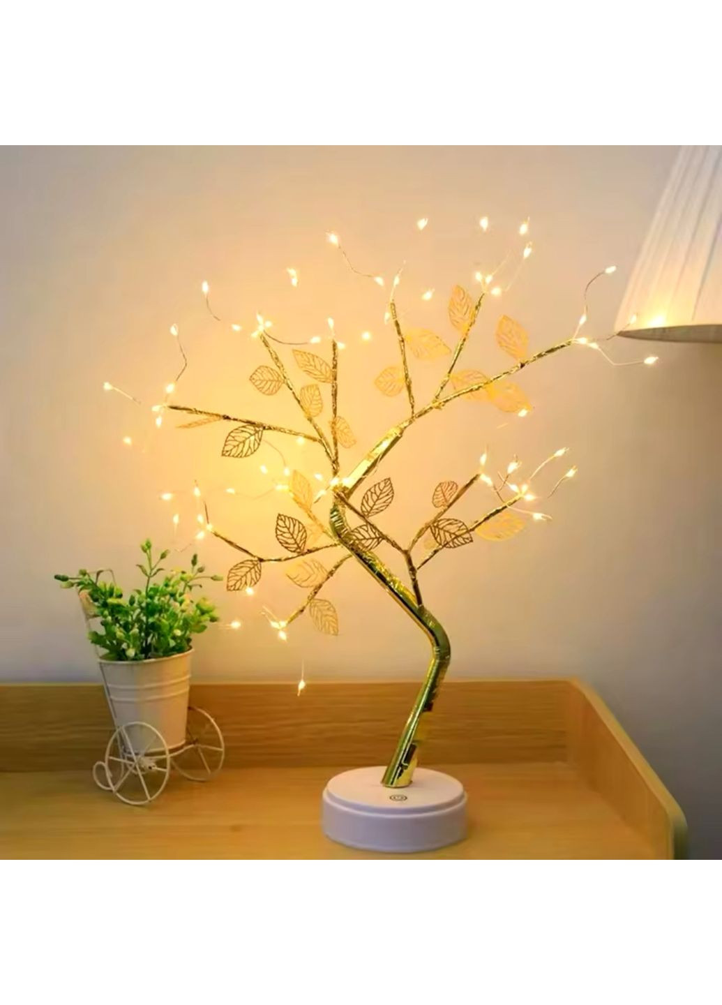 Настільний світильник - гірлянда у вигляді дерева з листочками на LED лампочках No Brand (315034638)