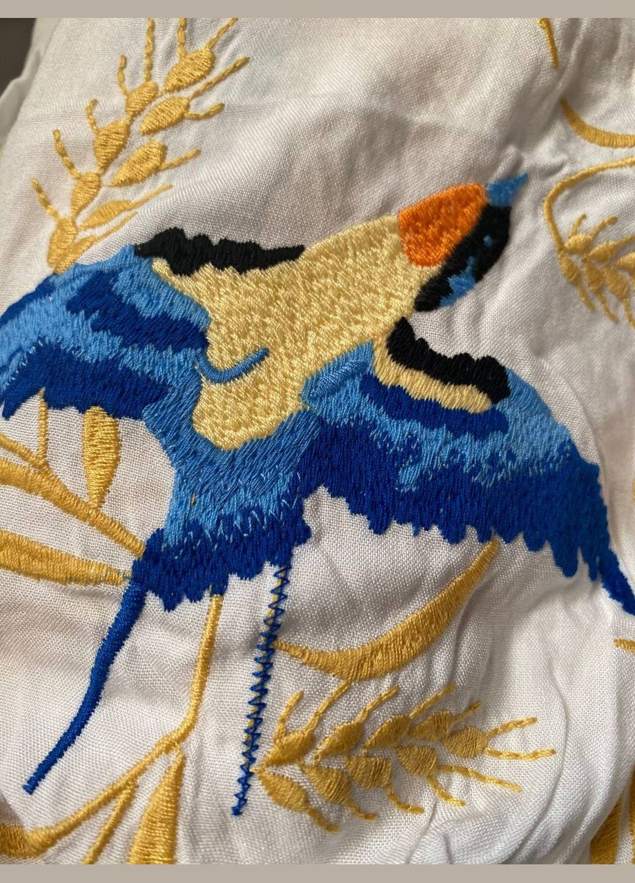 Жіноча вишиванка Ластівки біла ESQ 5467 (303899156)