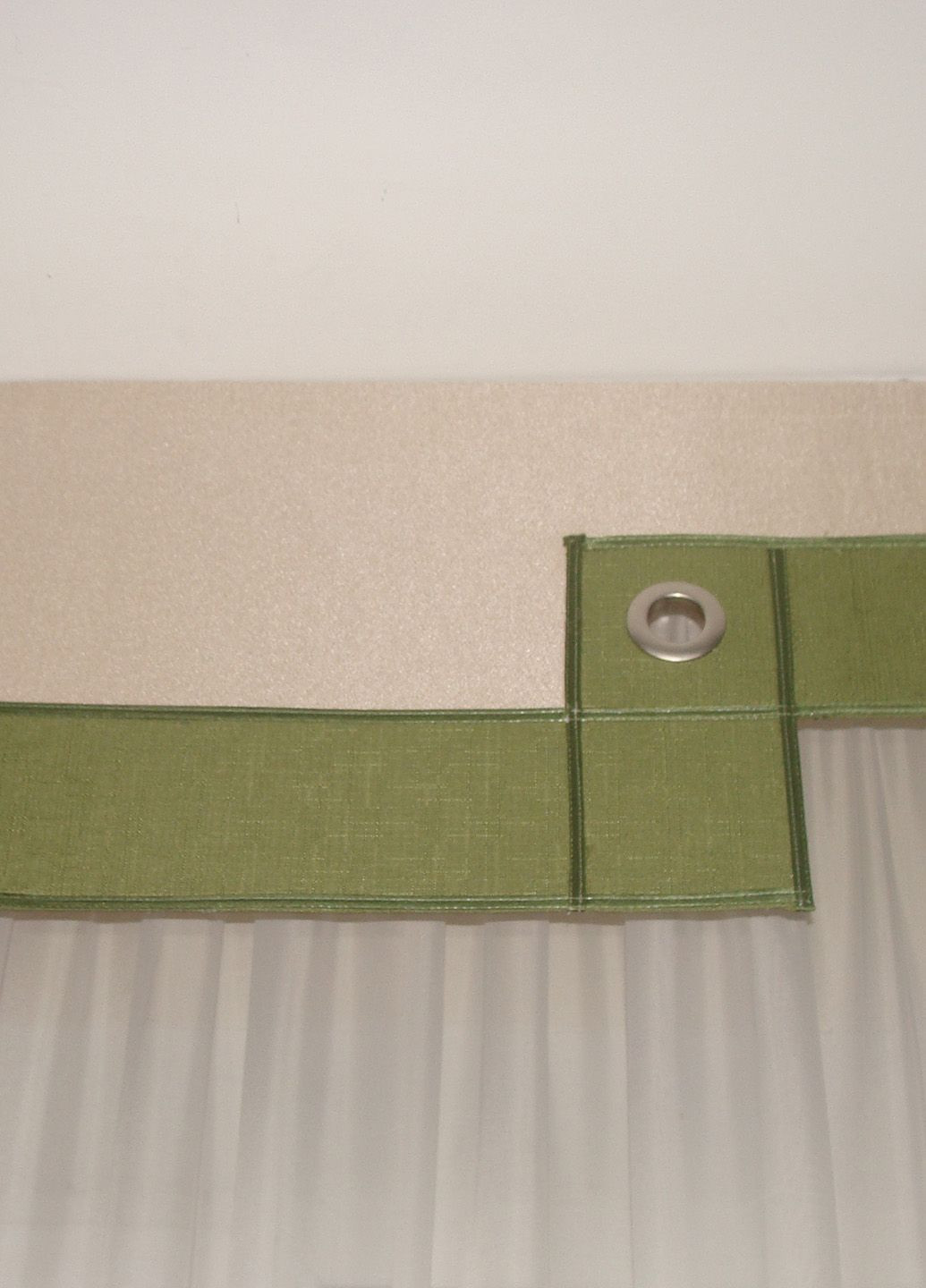 Жорсткий ламбрекен з шторою Веселі картинки Баранчики 250см салатові з молочним (50ж) Firanka Kids (340112007)