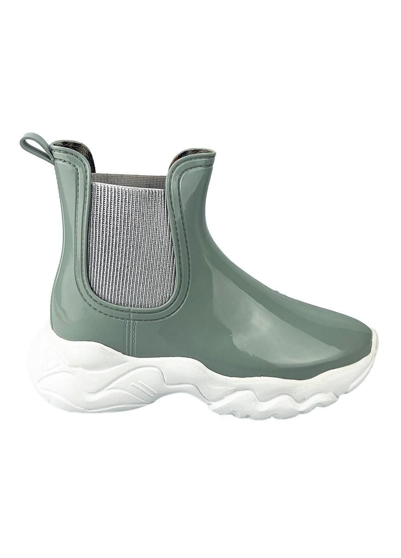Фисташковые женские резиновые сапоги (ботики) фисташковые 2002-2 Realpaks