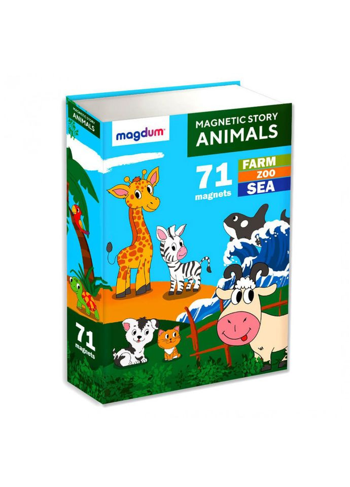 Детский набор магнитов Магнитная история Животные ML4032-01 EN MAGDUM (306436377)