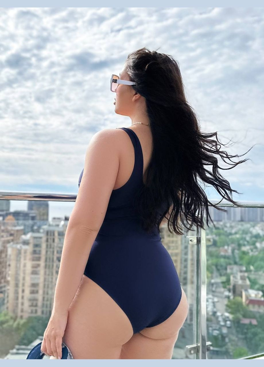 Синій літній стильний купальник No Brand