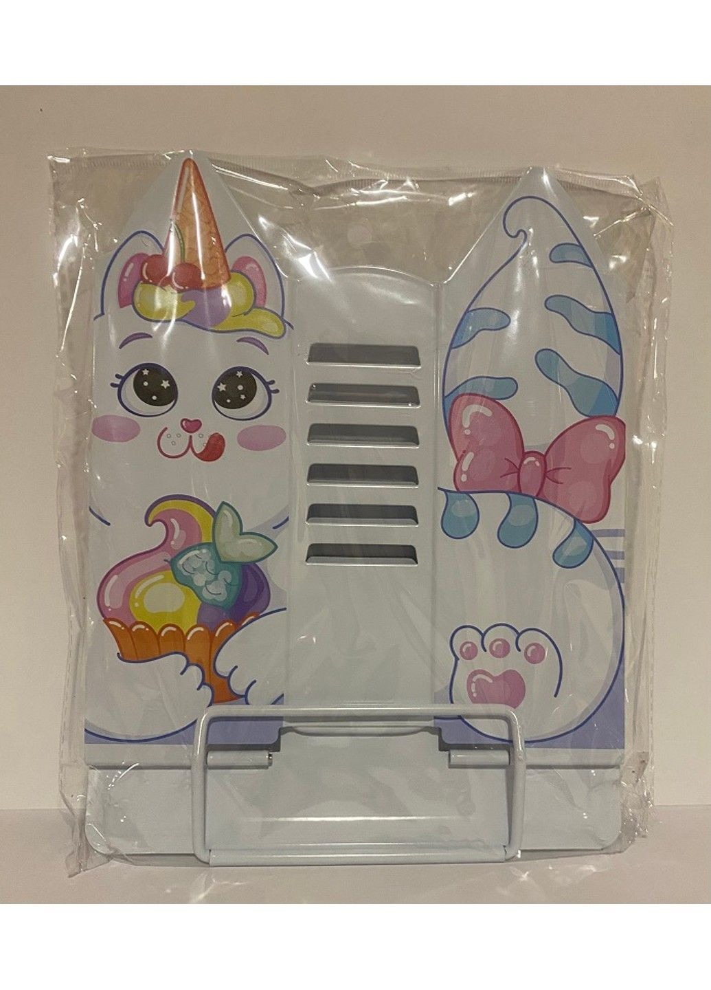 Підставка для книжок металева фігурна 21х16,9 х19 см Звірята біла No Brand (341328080)