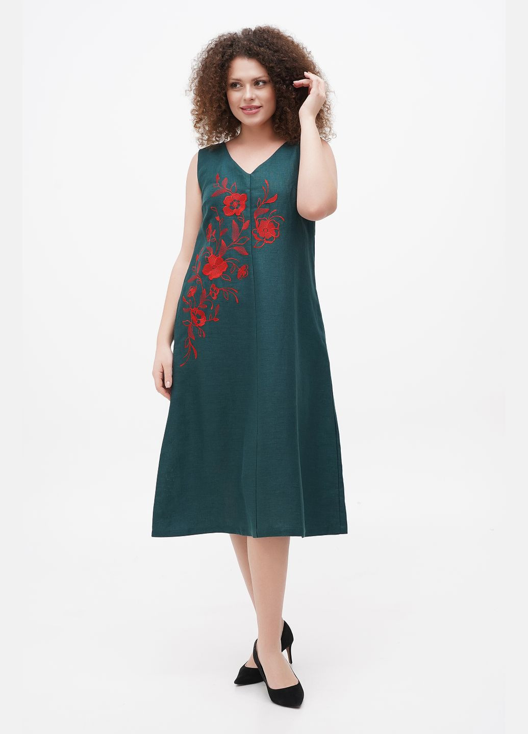 Зелена сукня пава, р., код 0288/46/163 ГАЛЕРЕЯ ЛЬОНУ