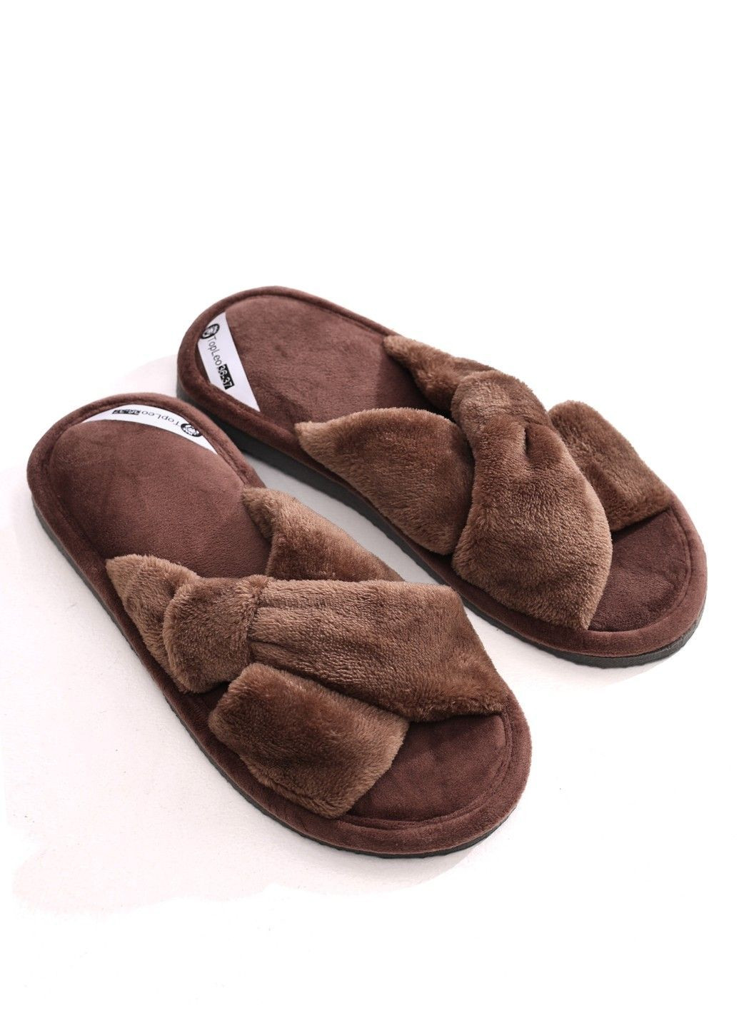 Светло-коричневые тапочки женские Topleo