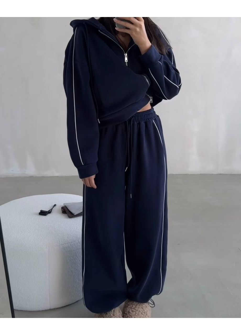 Теплый костюм с флисом и брюками на затяжках | Замеры в описании GD/GL Модний простір (364965329)