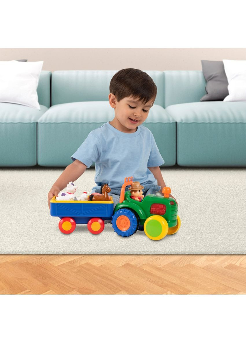 Игровой набор Трактор с трейлером () KIDDI SMART 063180 (372129937)