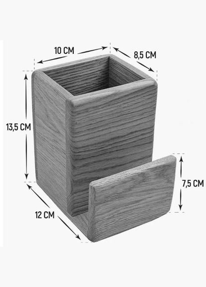 Підставка для столових приладів з дерева Падела венге (ПСП-012312) No Brand (327423810)
