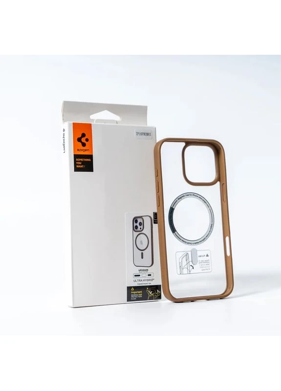 Чехол для смартфона Spigen для Apple iPhone 16 противоударный поликарбонат коричневый No Brand Magnetic Color (401165140)