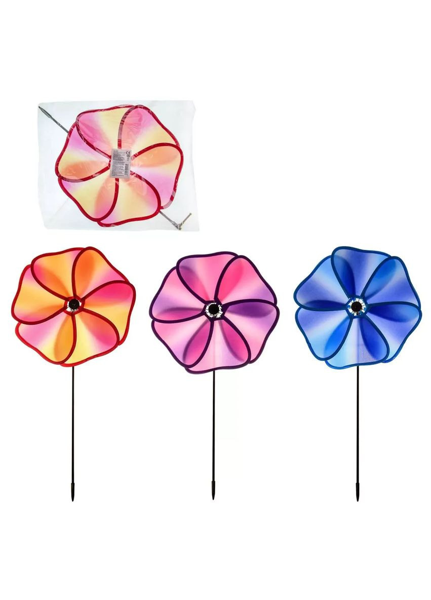 Игрушка-ветрянка цветок V2107 размер 26х4х53 см в ассортименте No Brand (362427489)