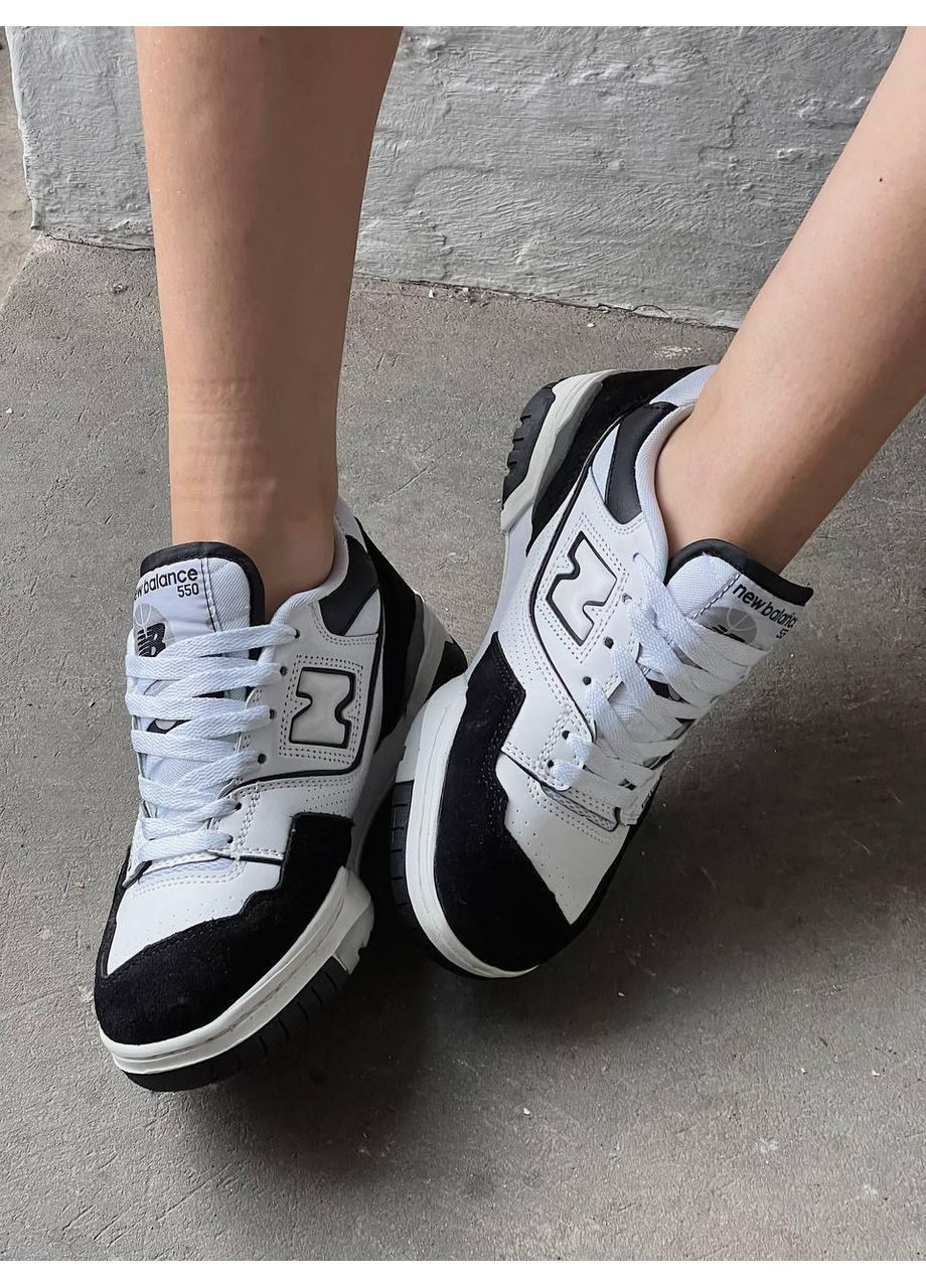 Серые демисезонные кроссовки мужские new balance 550 white grey v3 нью беланс 550 No Brand
