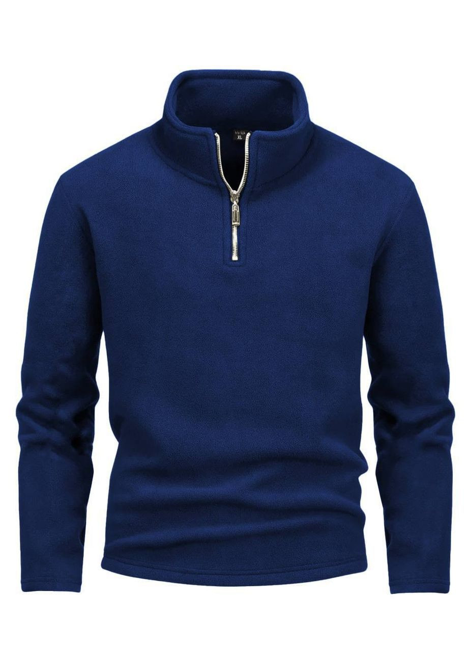 Мужская флисовая кофта с полуворотником на молнии No Brand (369496487)