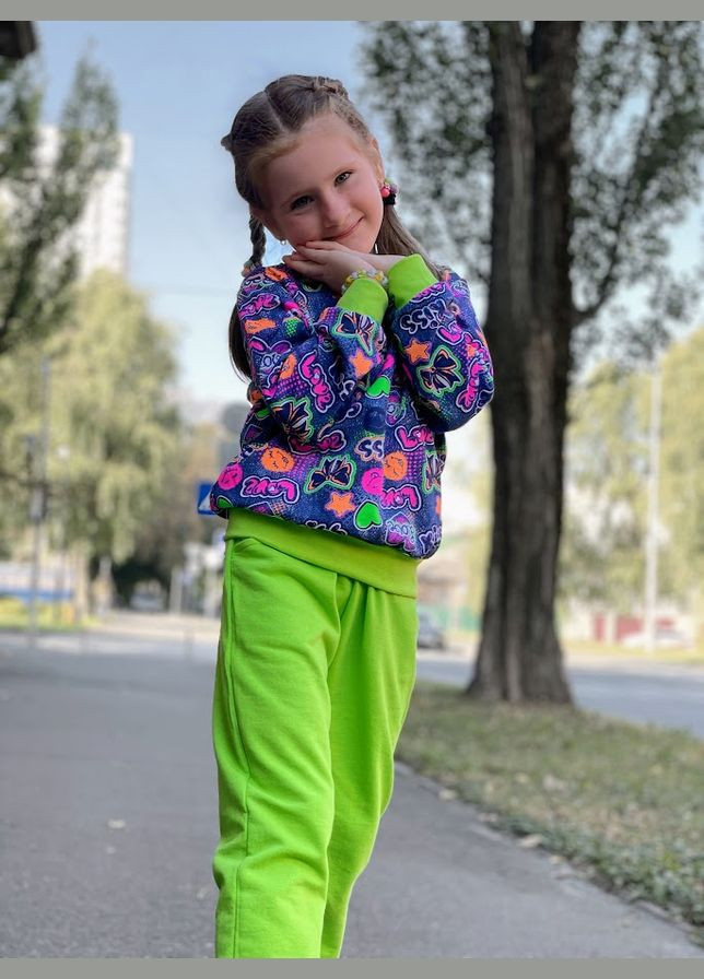 Зеленый демисезонный костюм для девочки hc (h001-6063-024-5) No Brand