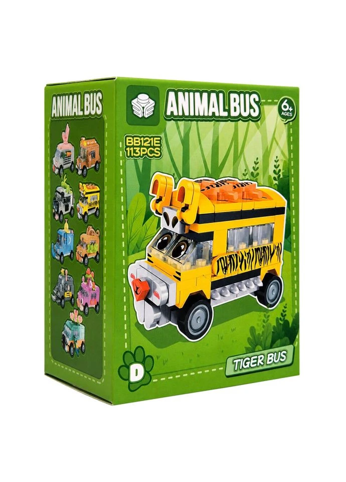 Дитячий конструктор Tiger Bus BB121E-D серії "Animal Bus", 113 деталей BB121E-D Bambi (393184506)