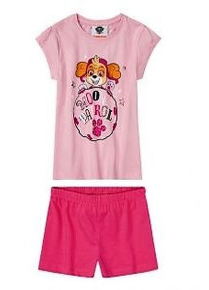 Розовая всесезон пижама(футболка+шорты) футболка + шорты Nickelodeon