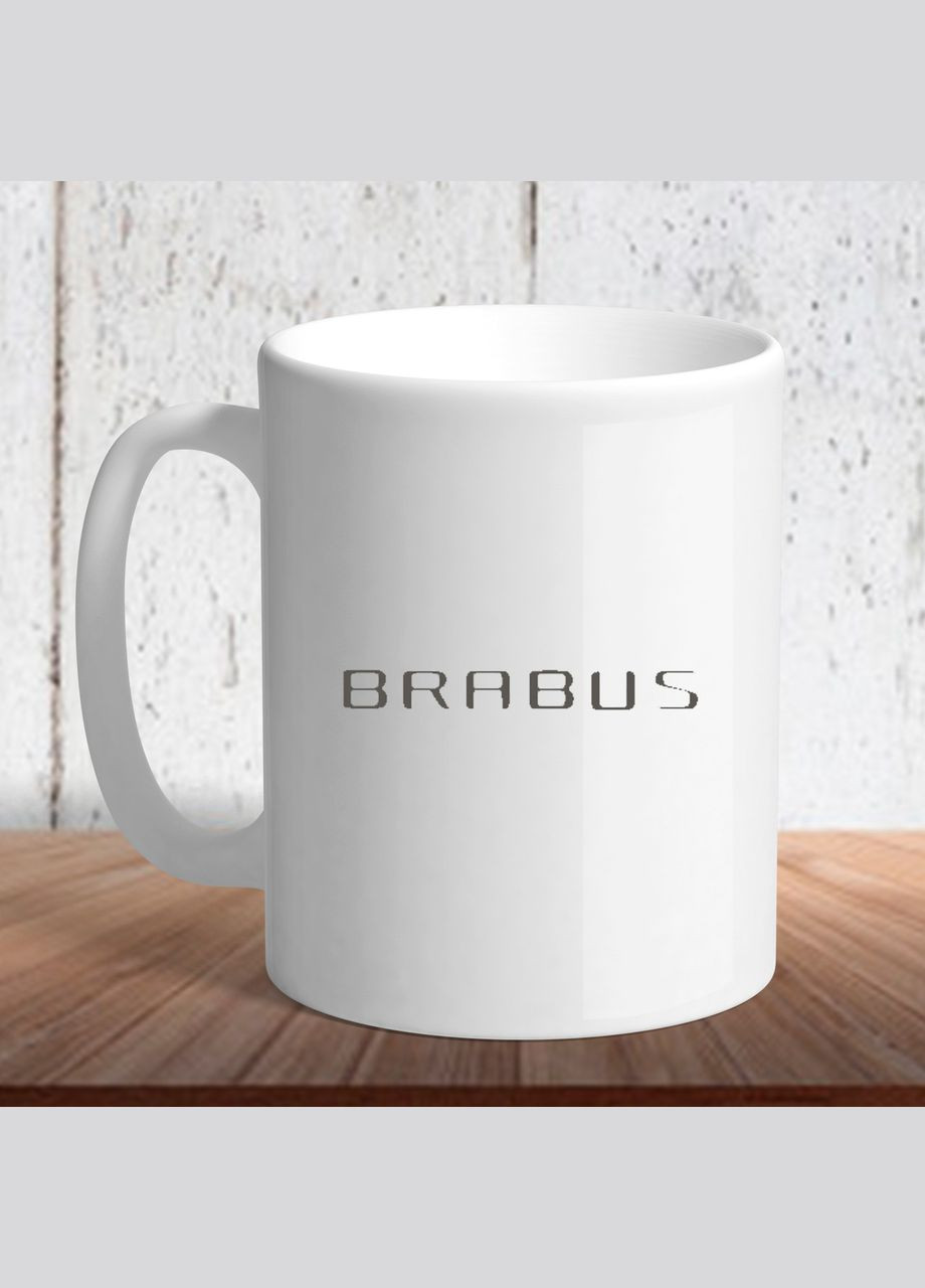 Белая кружка (чашка) с логотипом автомобиля "Brabus 1" Кавун Чашка (316111724)