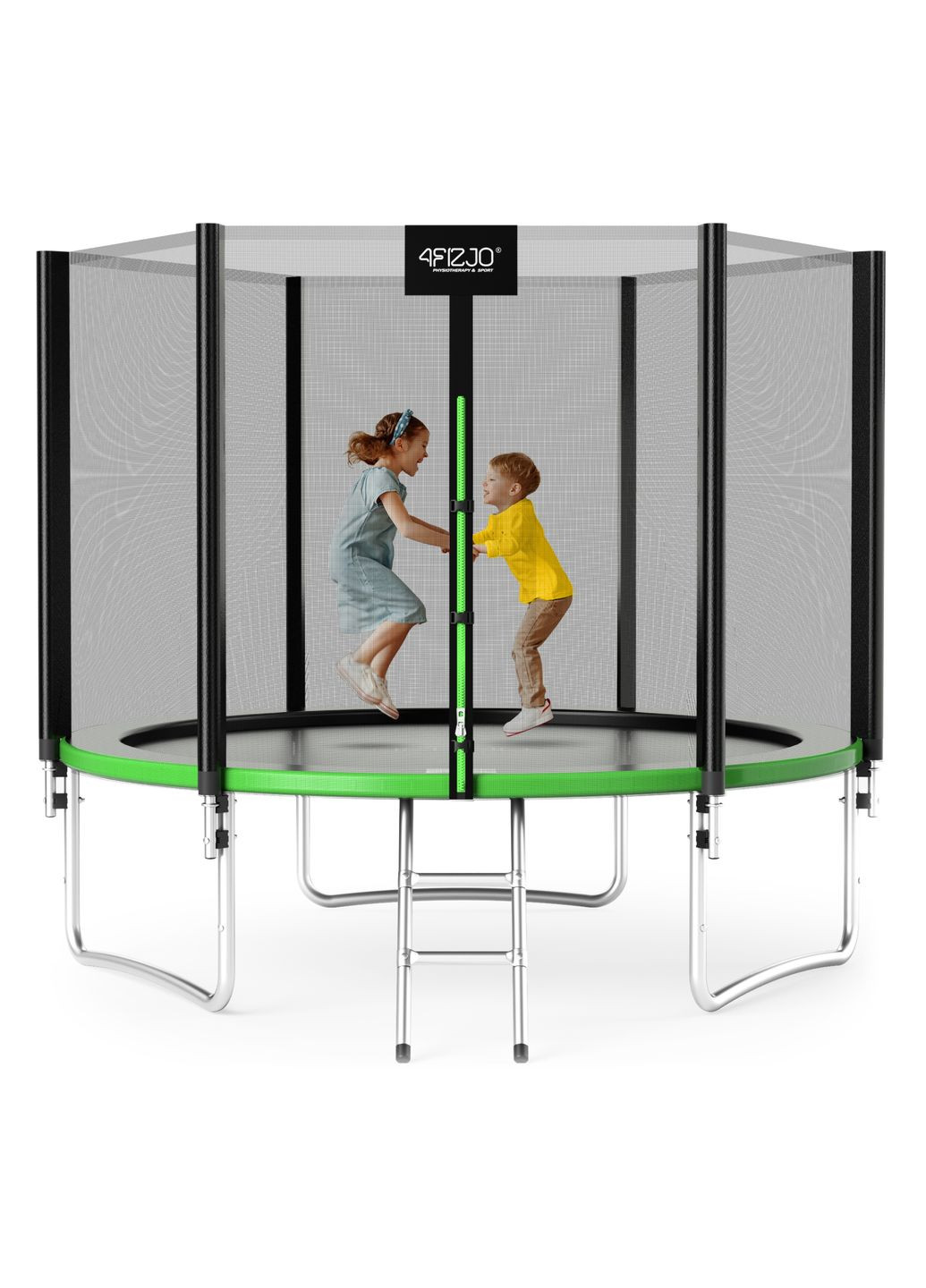 Батут із зовнішньою сіткою Classic 10FT 312 см Black/Green () 4FIZJO P-5907739314130 (344588334)