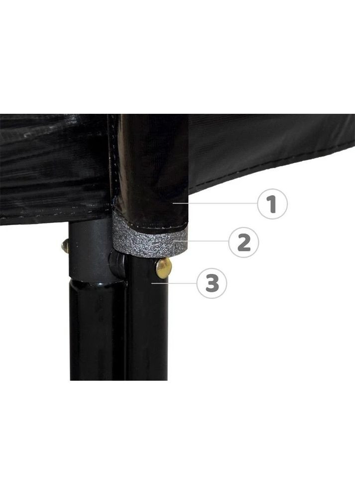 Дитячий батут на опорах із захисною сіткою та сходами 183 см Home (329689031)