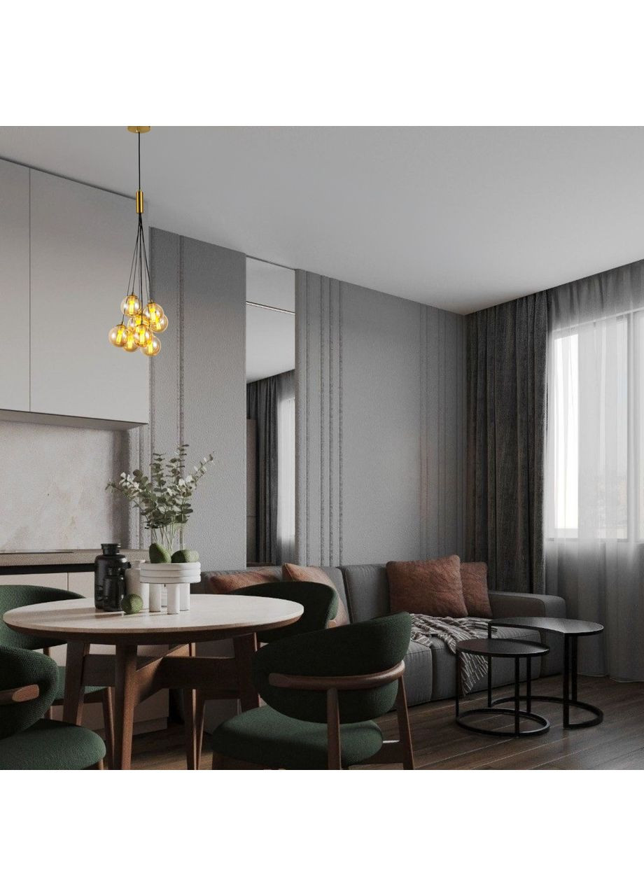 Подвесная бронзовая люстра "Пучок" на 9 ламп (800-P1023-9 AM) No Brand (370069859)