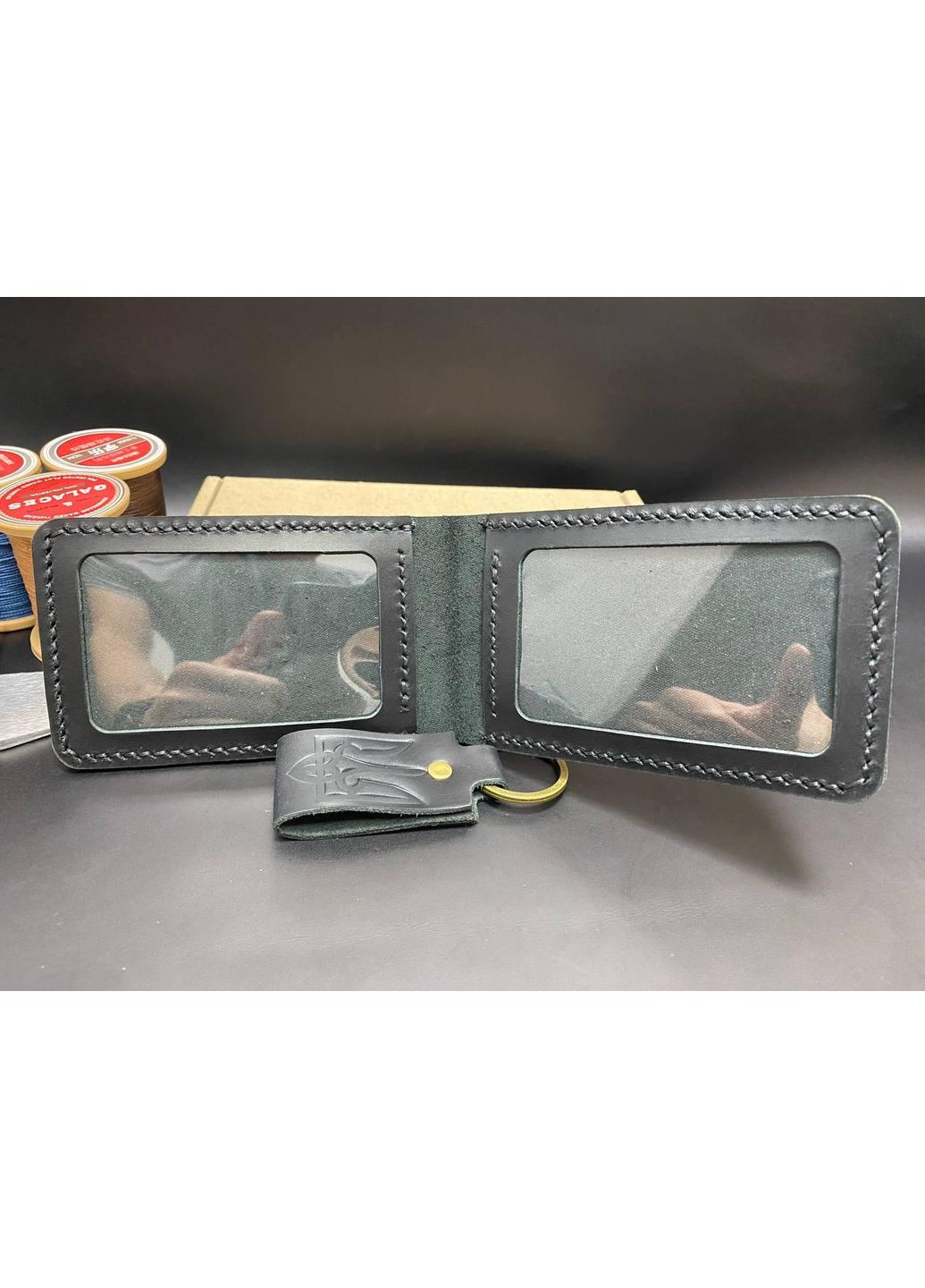 Обкладинка на ID Паспорт або Автодокументи з Гербом Горизонтальна Набір + Брелок Колір Обкладинка на Права No Brand (356508789)