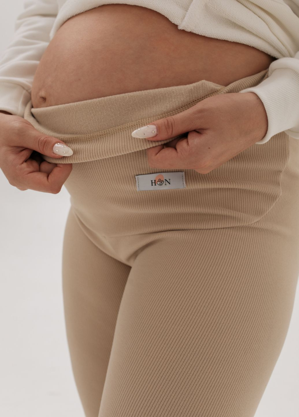 Утепленные лосины в рубчик для беременных HN (305613384)