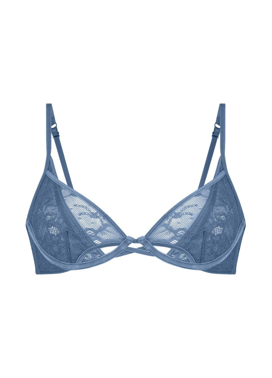 Синій бюстгальтер molly up м'яка чашка пландж Hunkenmoller поліамід