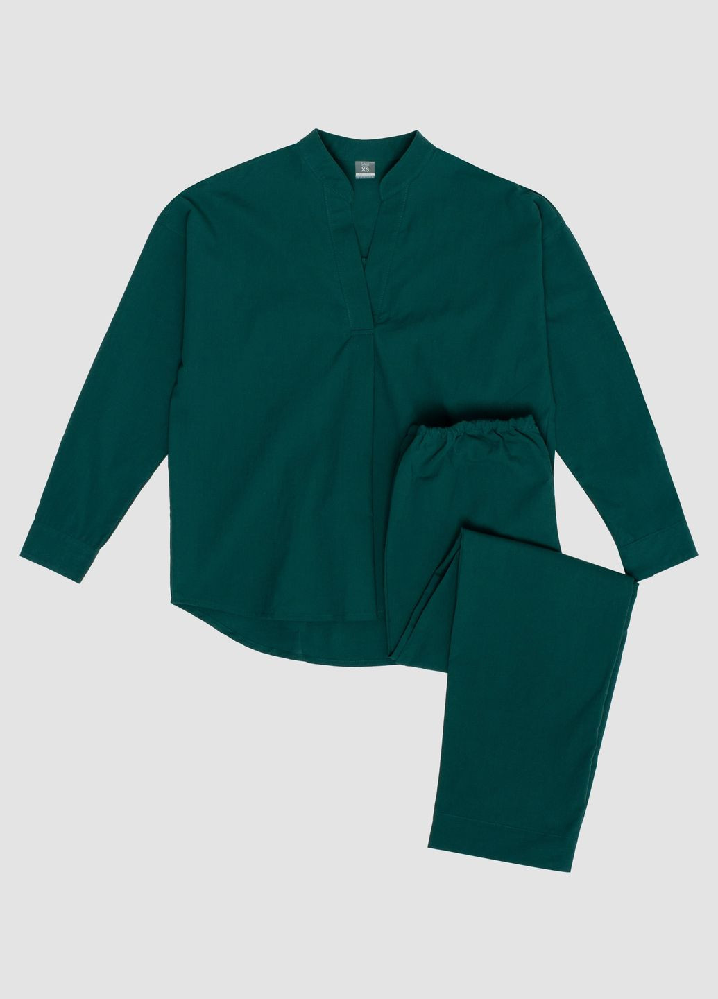 Зелена піжама жіноча з вареної бавовни smaragd xs Leglo