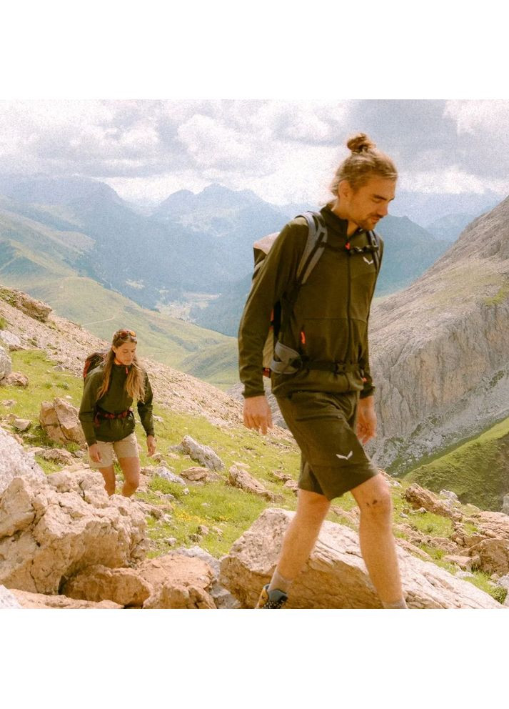 Флісова кофта Puez Cammino P Mns Зелений Salewa (360602483)