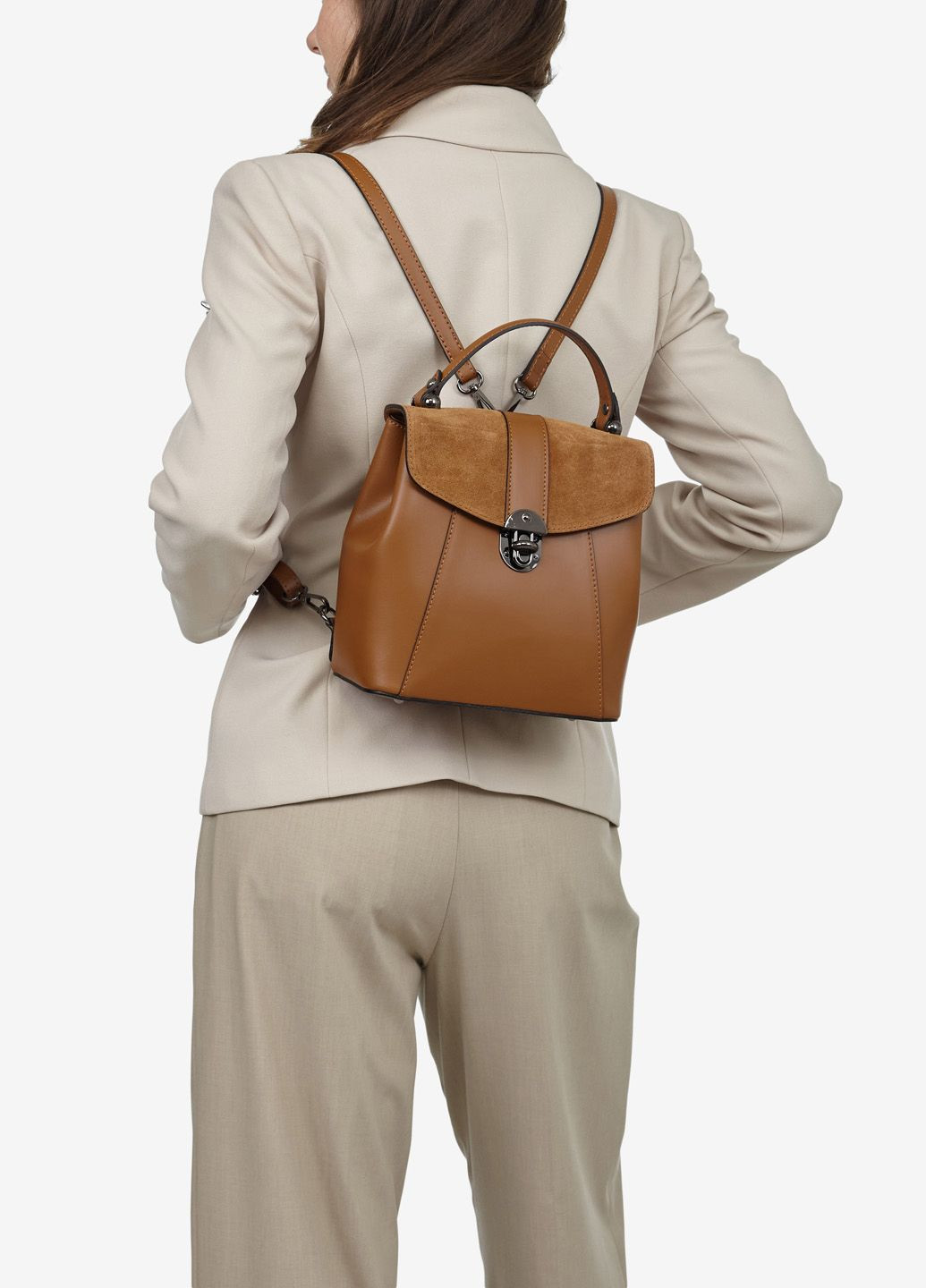Сумка-рюкзак жіноча шкіряна маленька Regina Notte (293977476)
