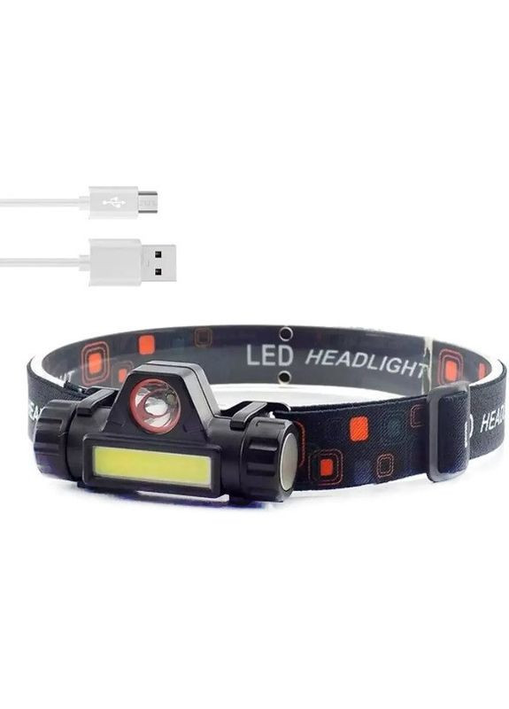 Налобный акумуляторний фонарь BL-8101 универсальный удобный фонарик XPE+COB Bailong (313868101)