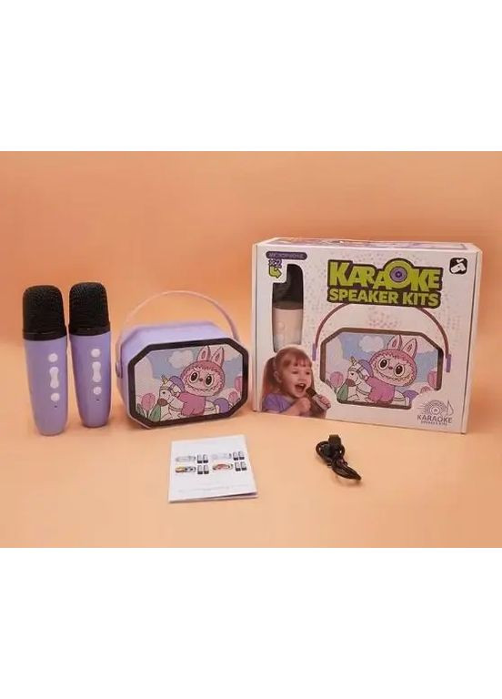 Караоке, мини колонка с двумя микрофонами Лабуба TG (370977389)