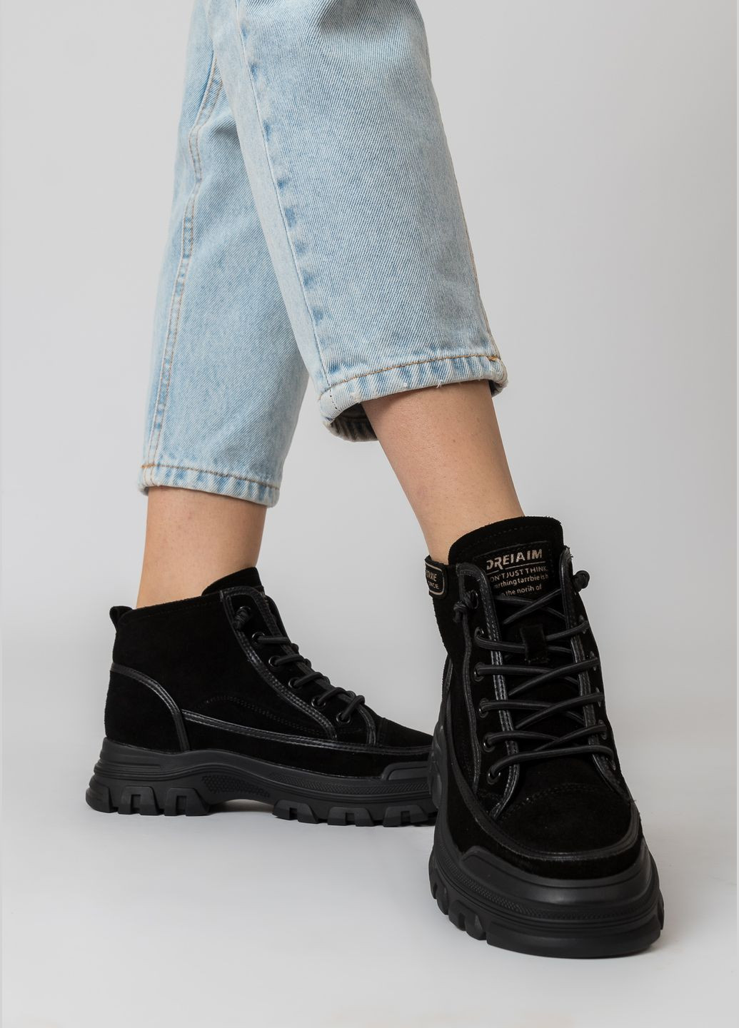 ботинки (1615б) Lifexpert из искусственной замши