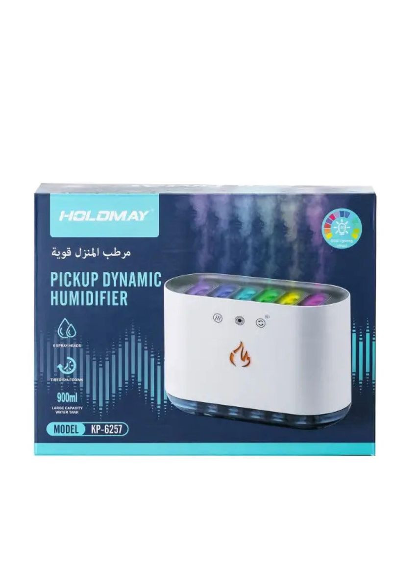 Увлажнитель воздуха с RGB-подсветкой и синхронизацией с музыкой 900 мл, белый HPKP6257 Happy Life (369143145)