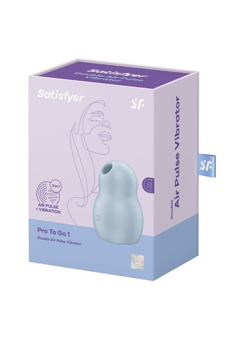 Вакуумный стимулятор Pro To Go 1 Blue Satisfyer (316253537)