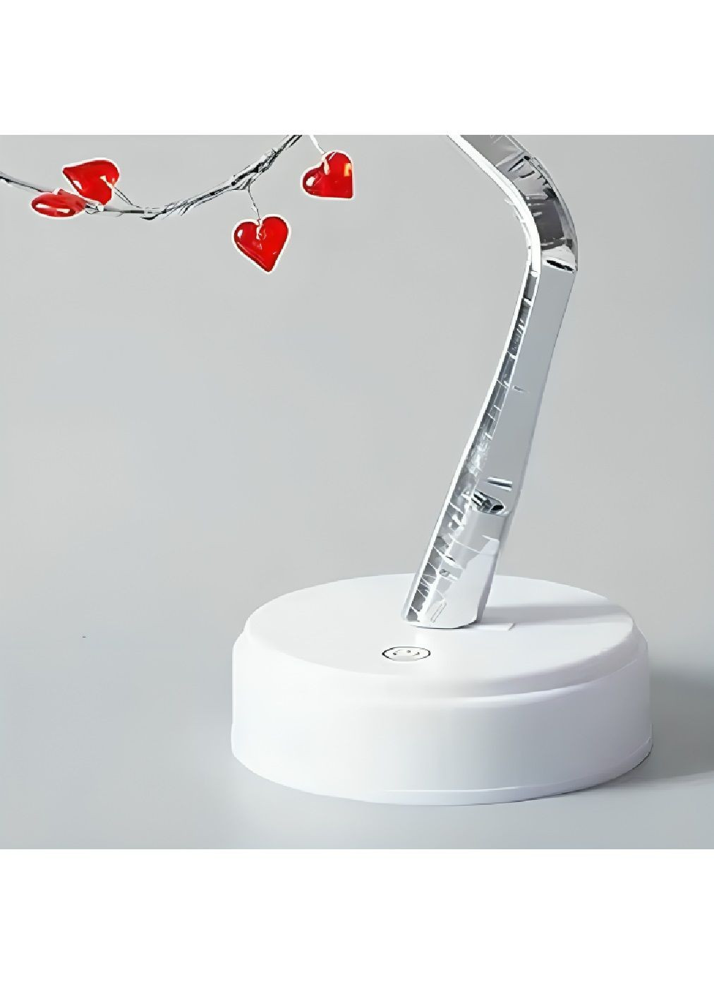 Настільний нічник у вигляді дерева з теплим білим світлом роботою від USB батарейок 50 см (480426-Prob) Бонсай із серцями Unbranded (335206753)