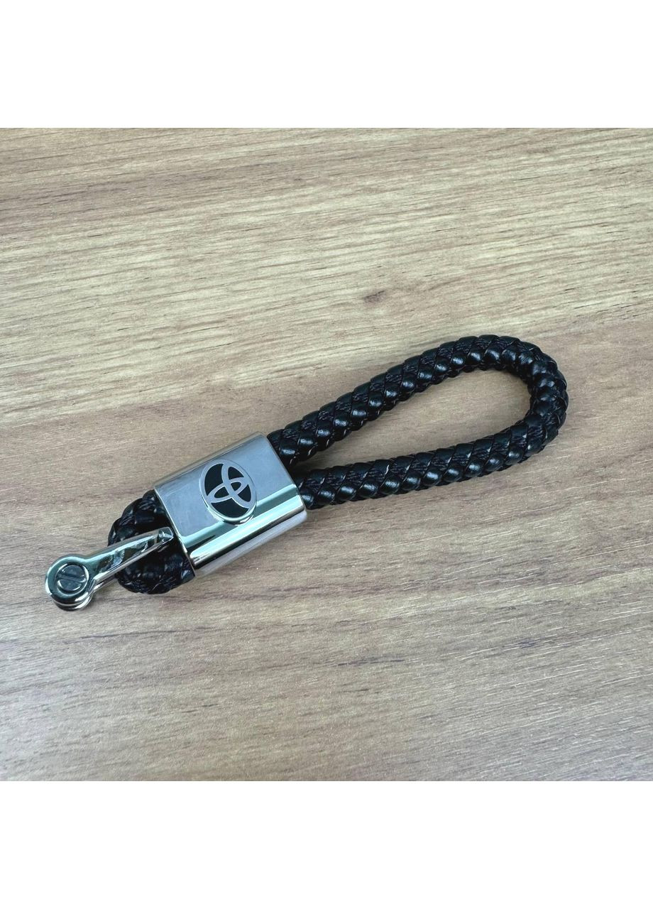 Автомобильный брелок ремешок плетеный кожаный для ключей унисекс с отверткой ProDobro Toyota (363259763)