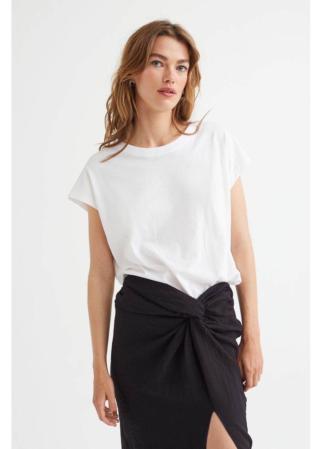 Футболка basic,білий, Basic H&M - (349483702)