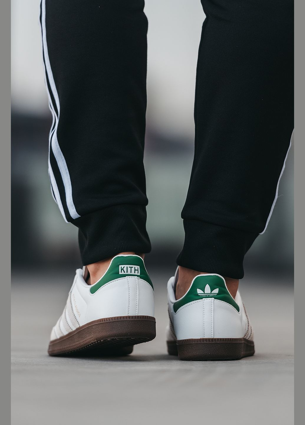 Білі Осінні кросівки чоловічі і жіночі adidas samba white x kith | адідас самба білі No Brand