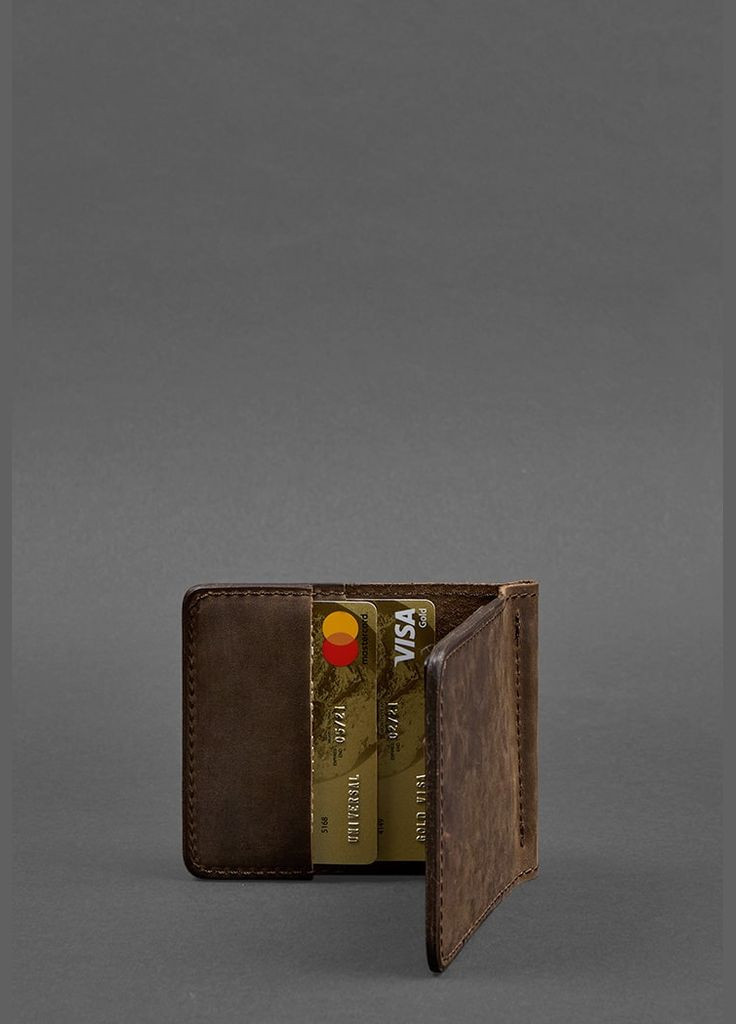 Мужской кожаный портмоне темно-коричневый 1.0 зажим для денег (A-026091) BlankNote (328444790)