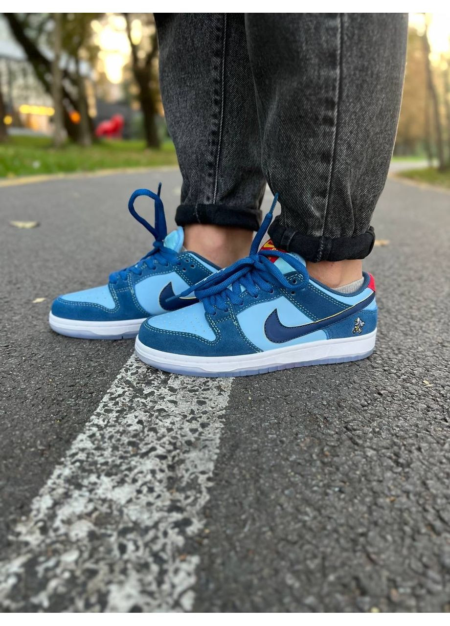 Комбіновані Осінні кросівки чоловічі nike sb dunk low pro x why so sad? the predatory bird найк сб данк No Brand